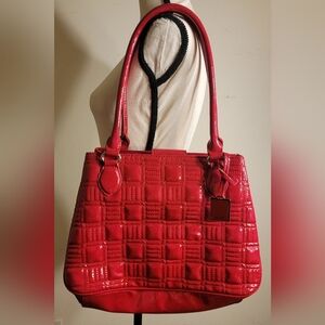 Red hand bag
